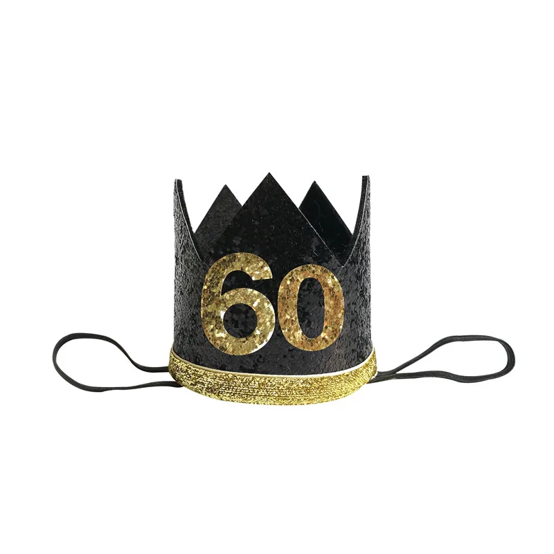 Birthday Crown Birthday Headband Set Chicinlife 1Pcs 30 40 50 60 Year Old Crown Birthday Headband Birthday Party Hat Anniversary Adult 30th Decor Supplies