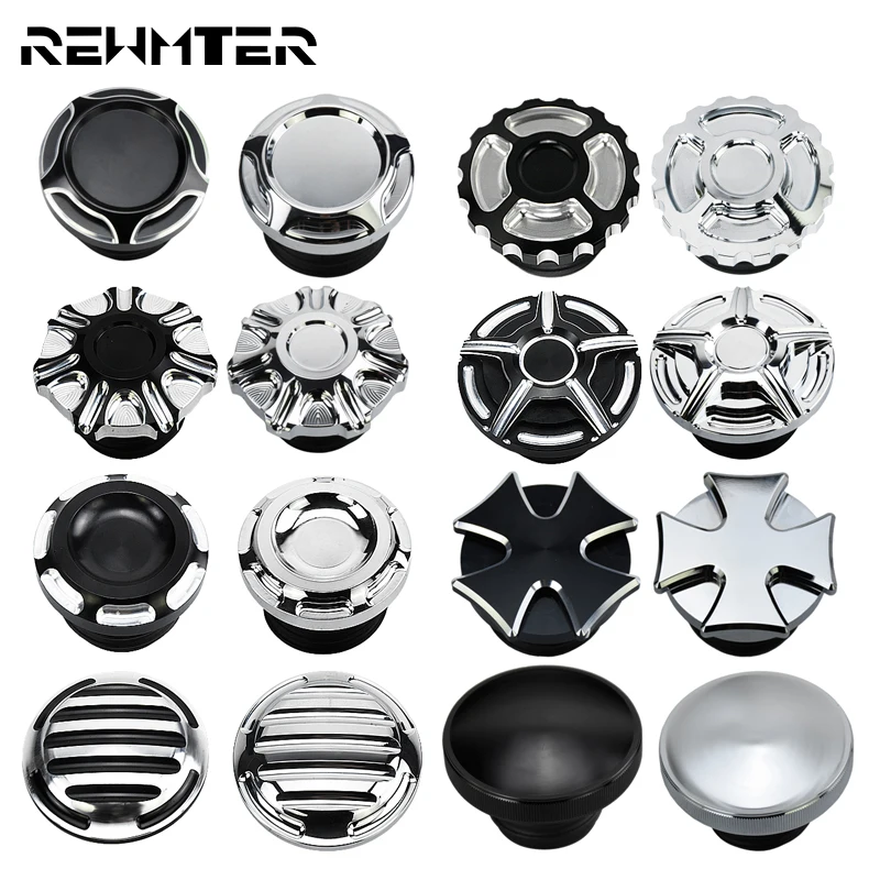Motorcycle Black Chrome Fuel Gas Oil Cap Fuel Gas Tank Cover For Harley Sportster 883 1200 XL XR Iron Dyna Touring Softail Motorcycle Black Chrome Fuel Gas Oil Cap Fuel Gas Tank Cover For Harley Sportster 883 1200 XL XR Iron Dyna Touring Softail
