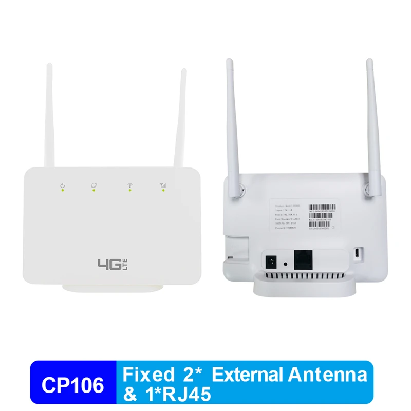 TIANJIE Router Sim 4G LTE Cat4 Mở Khóa Modem 4G Phát Wifi RJ45 WAN LAN Bên Ngoài anten GSM Kích Adapter wifi repeater with lan port Modem-Router Combos