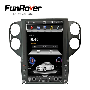 

FUNROVER 4G 64G Android 10.0 Car Stereo GPS for VVolkswagen Tiguan 2010 Car Radio Multimedia DVD Player Double Din Carplay DSP