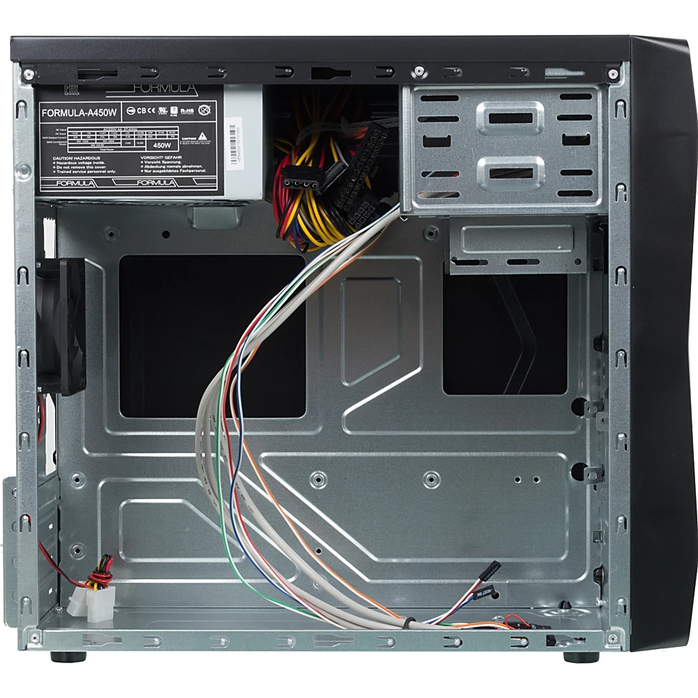 Корпус Formula FM-602 черный 450W mATX 2x120mm 2xUSB2.0 audio
