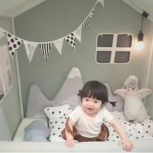 Милые в форме горы Детские хлопковые кроватки бампер кровать наборы спокойный сон плюшевая кукла скандинавском стиле детская кровать украшение комнаты Игрушка реквизит для фотосессии