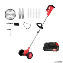  24V 800W Lawn Mower Household Wireless Adjustable Telescopic Rod Lawn Mower Rechargeable Lawn Mower One Battery And One Charge 