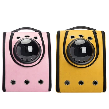 

Capsule Bag Portable Pet Porous Breathable Outdoor Travel Cat and Dog Backpack Basket Transparent Space