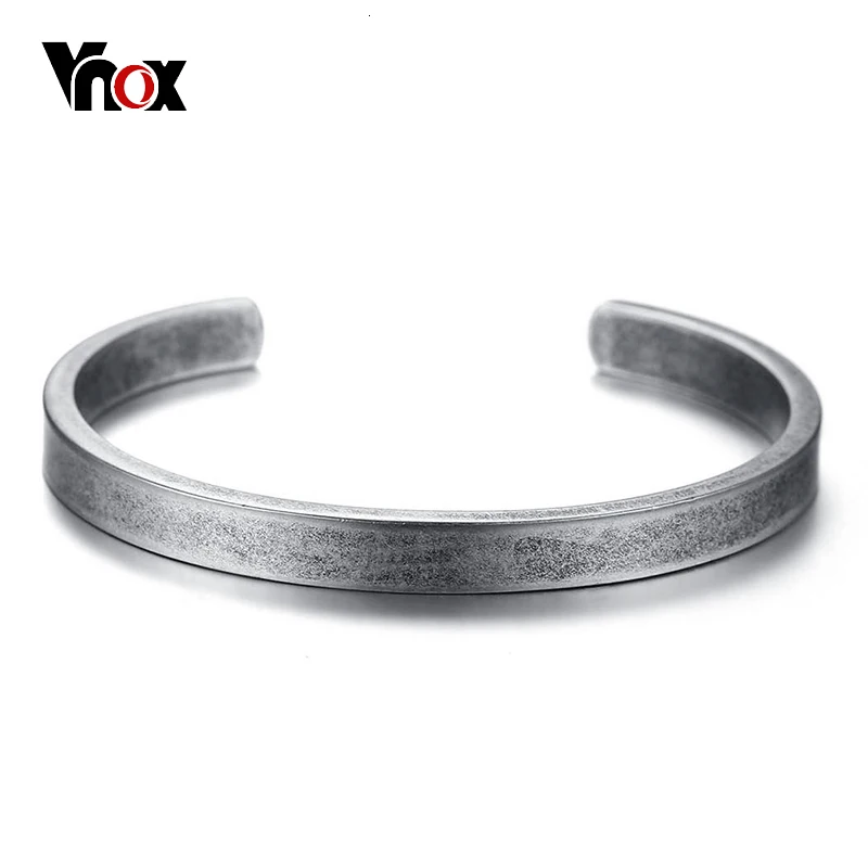 Vnox винтажные браслеты-манжеты Viking для мужчин и женщин, простые классические браслеты hombre, мужские ювелирные изделия из нержавеющей стали