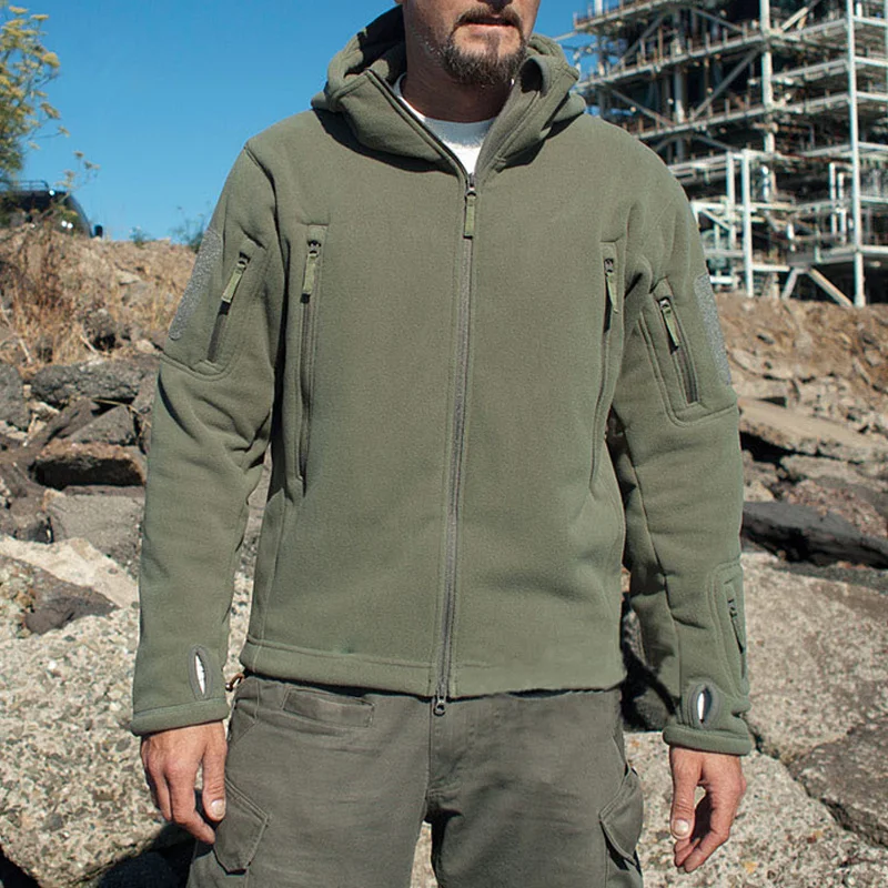

Winter Tactical Jacket Military Uniform Soft Shell Fleece Hoody Jacket Men Thermal Clothing Casual Hoodies