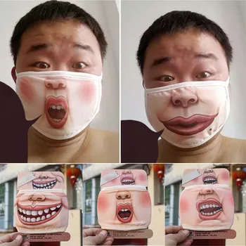 

Women Men Masque Unisex Mouth Masks For Protection Adult Washable Funny Animal Cotton Mask Cosplay Mask Маски Для Лица Тканевые
