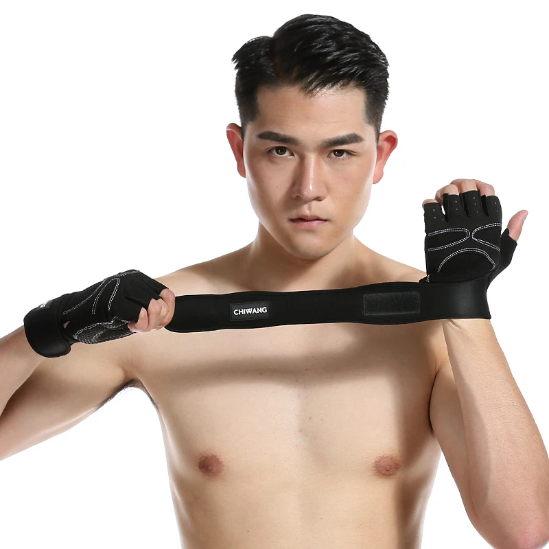 

Strong Fitness Gym Half Finger Gloves Weight Lifting Dumbbell Fitness Exercise Non-Slip Building Sports Training Protect Gloves