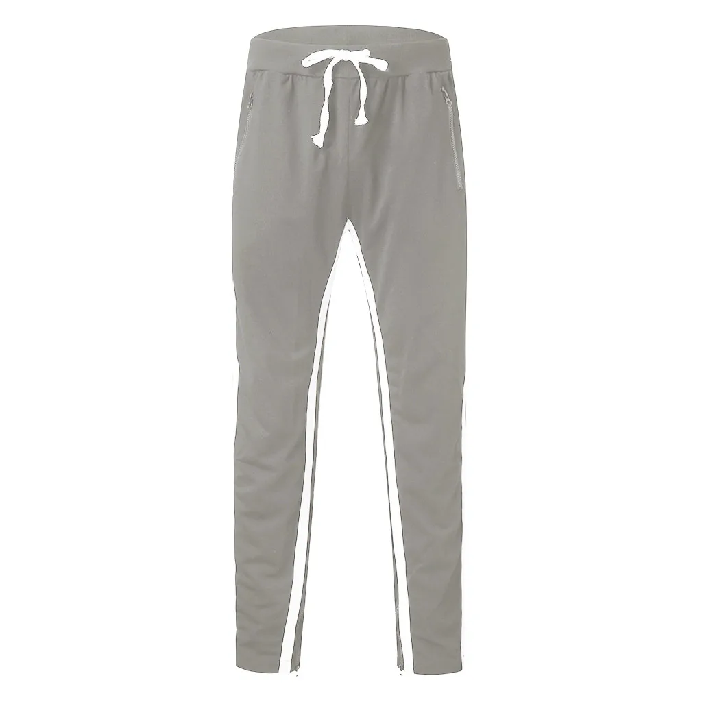 Модные мужские повседневные Лоскутные свитшоты брюки Jogger новые тренажерные залы фитнес Лоскутные Спортивные лосины дышащие брюки 8,13