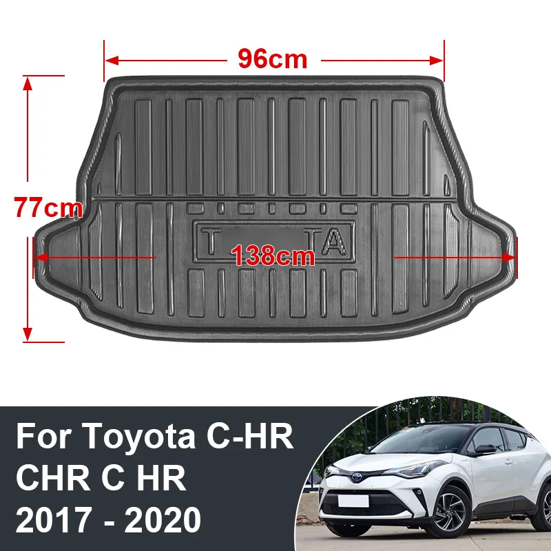 Car Accessories For Toyota C-HR CHR C HR 2017 2018 2019 2020 2021Boot Cargo  Liner Rear Trunk Floor Mat Carpet Luggage Cargo Tray