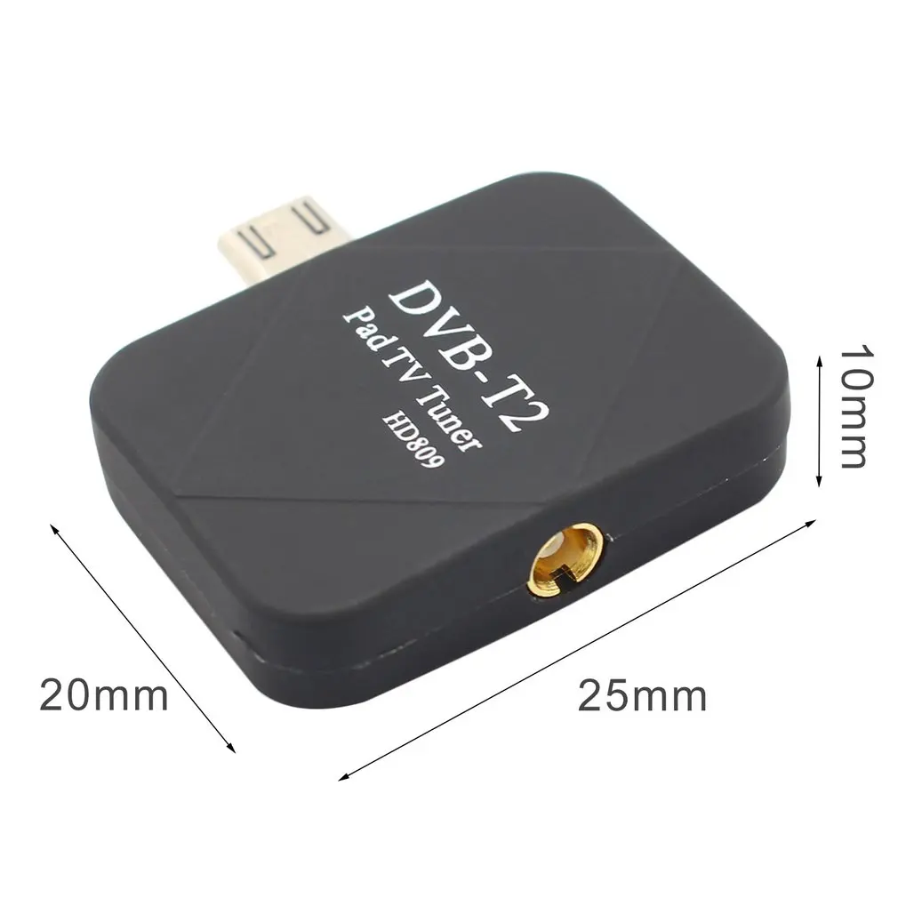 DVB-T2 HD tv цифровая ТВ приемник Micro USB спутникового сигнала для клавиатра android-телефона тюнер Поддержка EPG автоматический поиск HD809