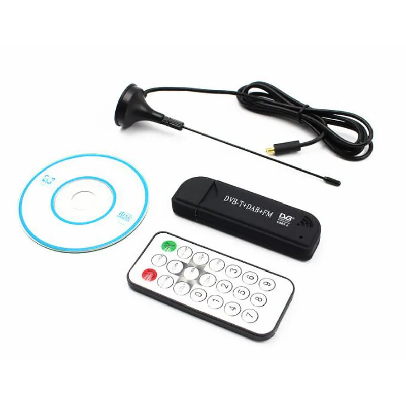 USB 2 0 цифровой DVB-T SDR + DAB FM HD ТВ-тюнер приемник TV Stick ключ RTL2832U FC0012 Цифровая запись