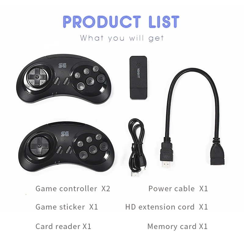 data frog 16 bit md wireless game console for sega genesis game stick