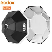 Восьмиугольный софтбокс Godox 140 см 55 дюймов Вспышка Speedlite студийный фото светильник софтбокс с креплением Bowens для DE300 DE400 SK300 SK400 DP600