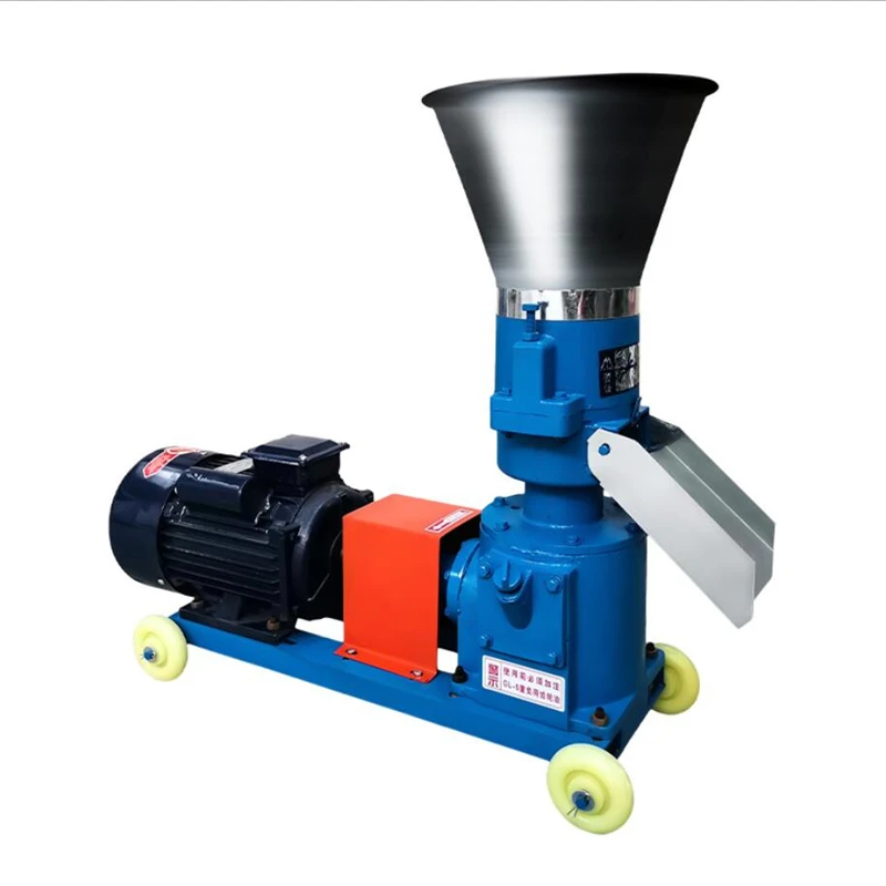 

KL125 4kw/3kw Pellet Press Animal Feed Wood Pellet Mill Biomass Pellet Machine 220V/380V Household Animal Feed Granulator
