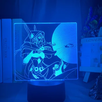 

Led Night Light League of Legends Xayah Figure Colorful Nightlight Gift for Gamers Kids Bedoom Decor Desk Lamp LOL The Rebel