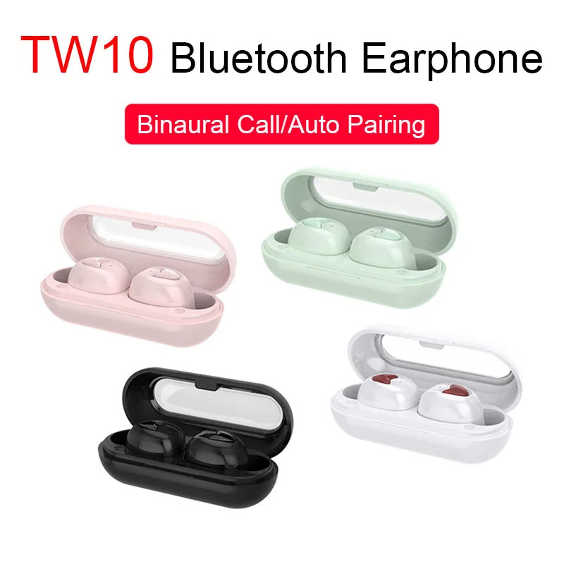 

TW10 Sport Waterproof Bluetooth Earphones Auto Pairing Wireless Headphones Mini Earbuds Real Battery Headset PK I200 I500 TWS