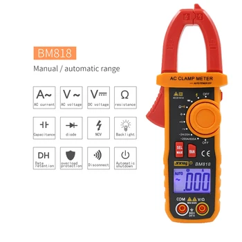 

Easy Operate /DC Ammeter Clamp Meter Hand Tool Measurement Electrical Digital Display Multimeter Auto Range High Accuracy