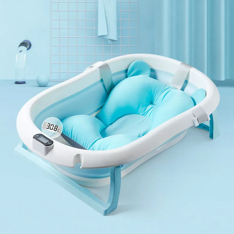 

Folding Baby Tubs Children Lying Perceived Temperature Universal Bath Barrel Large Baby Newborn Supplies Baby Bath Tub