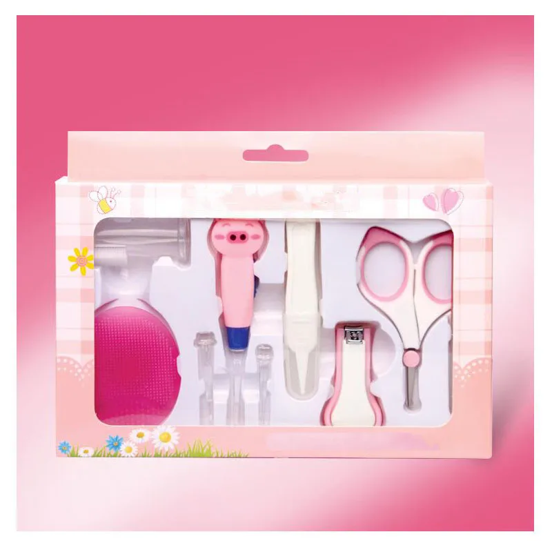 Набор из 7 предметов для ухода за ногтями в ушах и носу, детские инструменты для ухода за ногтями, комбинированные Детские кусачки для ногтей