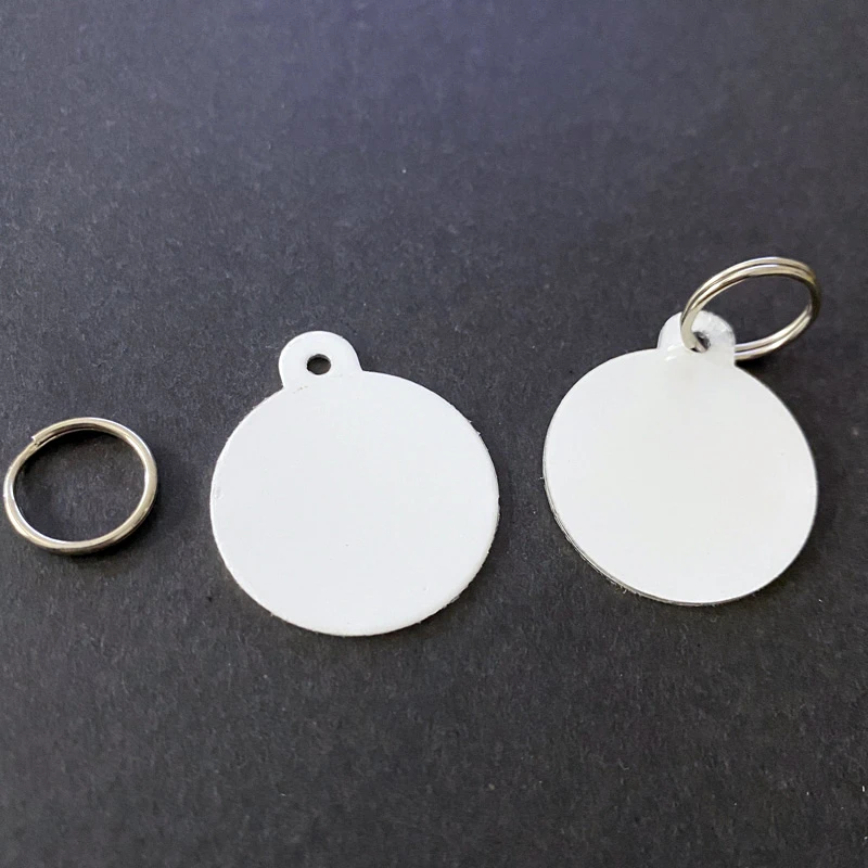 Personalized Pet Aluminum Sublimation Dog Cat Tags For Puppy Pets Both