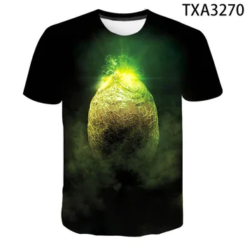 

New Summer Casual Movie Alien 3D T-shirt Men Women Children Space Horror Movie Printed T shirt Boy Girl Interesting Tops Tee
