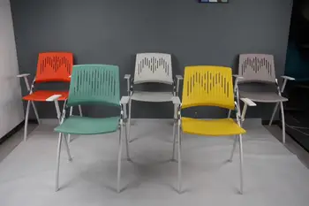 

Folding stackable chairs training chair conference chairs with plastic chair