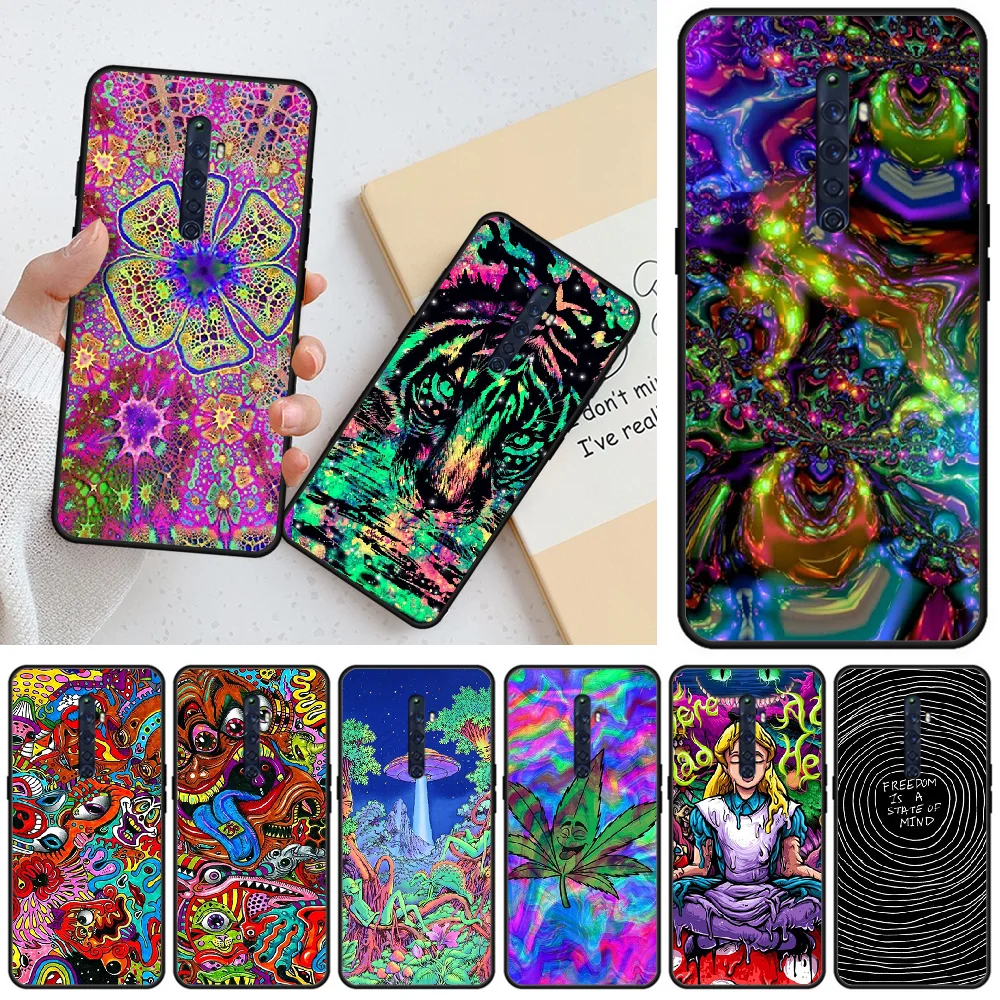 

OFFeier Psychedelic Trippy Art Custom Photo Soft Phone Case For OPPO R9 R9S 9S PLUS 11 11 plus 11S 11S PLUS 15 Normal 17 17pro