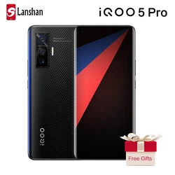 Оригинальный vivo IQOO 5 Pro Snapdragon 865 5G мобильный телефон 8 Гб 256 50MP 120W зарядки 120 Гц частота обновления Android 10 мобильного телефона