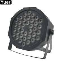 Светодиодный плоский Par 36x 3W красный зеленый синий цвет освещение с DMX512 для дискотеки DJ KTV проектор машины праздничные украшения для сцены лампа