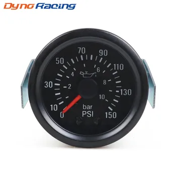 

2" 52mm Mechanical Oil Press Gauge 0-10 Bar/0-150PSI Oil Pressure 12V Press Gauge Yellow Light Car Meter With Sensor NPT1/8