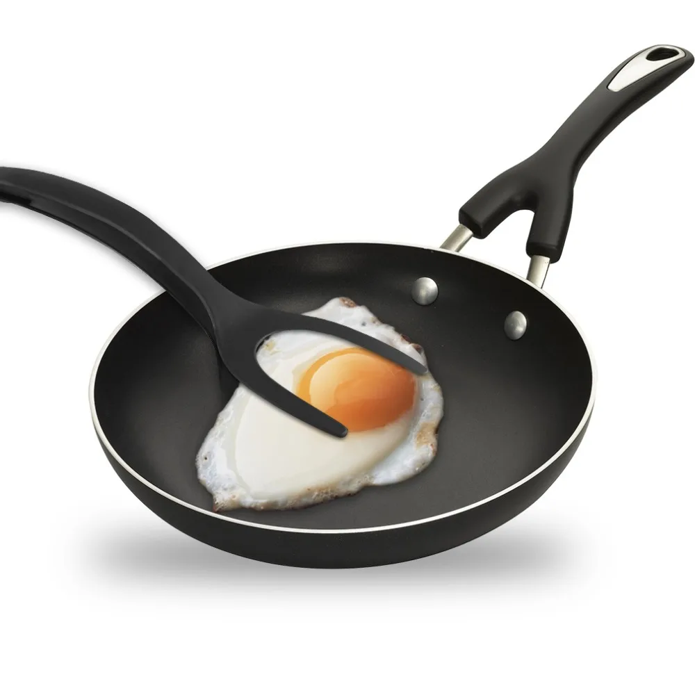 Силиконовый шпатель для яиц Флиппер 2 в 1 ручка и флип-шпатель для блинов Ренч тост омлет для приготовления пищи домашний кухонный инструмент