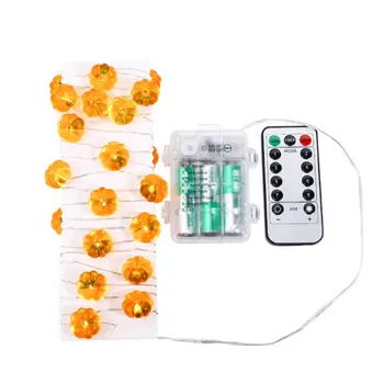 

30 LEDs Cute Pumpkin String Light with 8 Flicker Modes for Fall Halloween