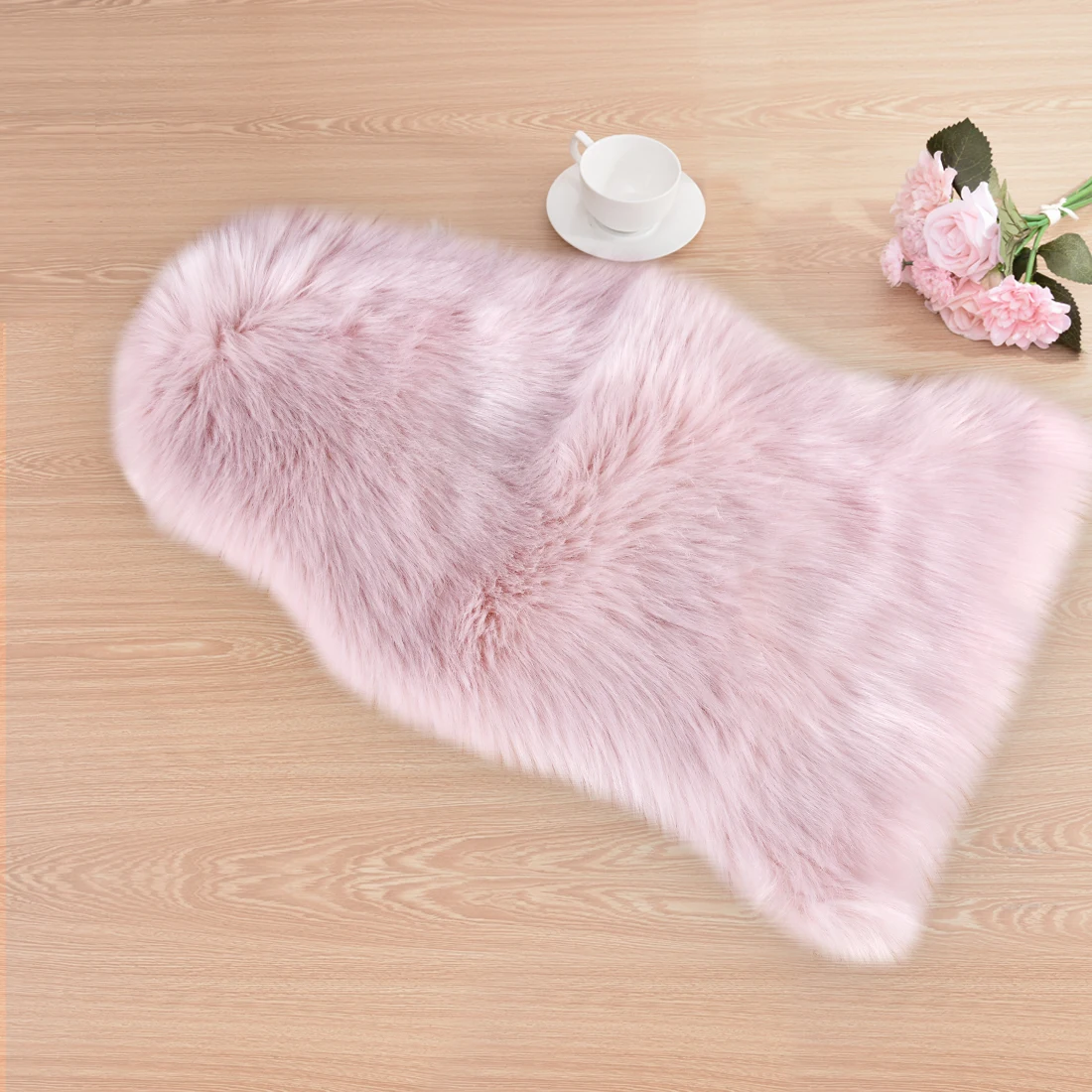 1pc Soft Imitation Wool Sofa Cushion Rug Non-Slip Whole Sheepskin Bay Window Living Room Bedroom Blanket Carpet Cushion M/L