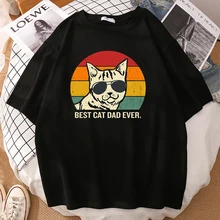 

Men T Shirt Hip Hop O-Neck Tee Best Dog Dad Ever Print Shirt Brand Fashion Comfortable T-Shirts Simplicity Oversize Tshirts Mens