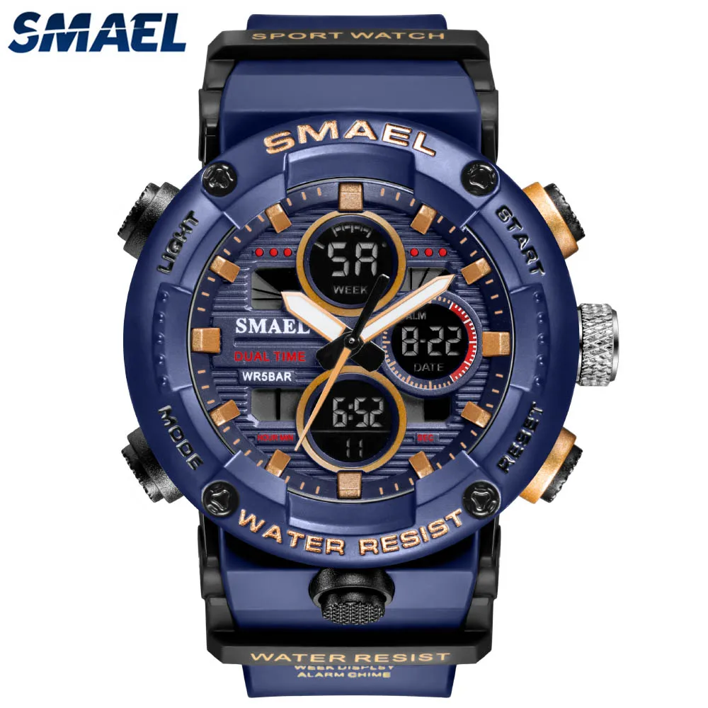 Fashon Smeal Top Brand Sport Watch New Military Watches Army Digital Writwatch Led 50m Waterproof Men's Saat Cowboy Men Luxury | Наручные