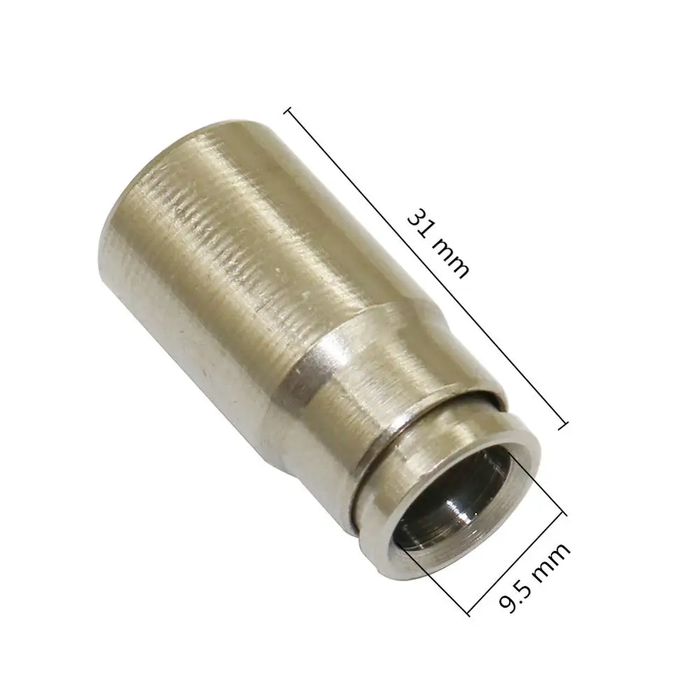 Серебристый Высокое давление 3/" Slip-lock соединители 3/16" резьбовые насадки отверстие для полива сада прямой крест концевые соединители 2 шт - Цвет: Серебристый