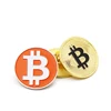 3 мм креативный сувенир, цинковая брошь Alolly в виде биткоина BTC, модная Высококачественная коллекция it-монет, коллекция искусства, физическое золото, памятная ► Фото 1/6