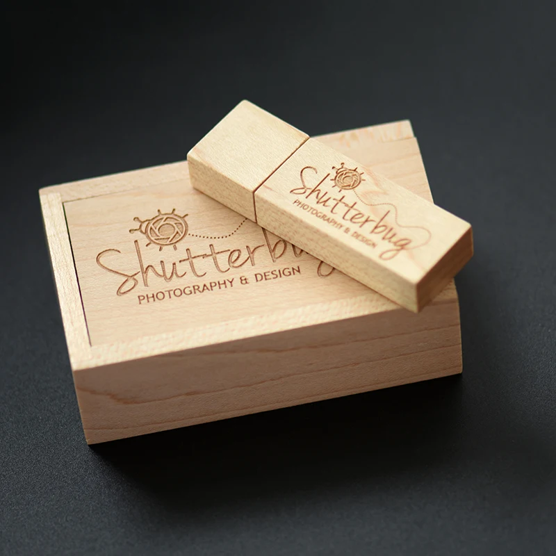 Usb флеш накопитель JASTERCarbonized bamboo walnut wooden + box с логотипом 4 ГБ 8 16 32 64 usb 2 0 подарок для