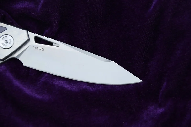 Nighthawk 02 Флиппер складной нож M390 стали подшипник Titanium CF 3D ручка Отдых на природе Охота Открытый фрукты Ножи для шашлыков EDC инструмент