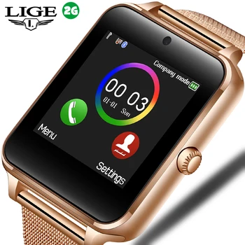 

LIGE Men Women Sleep Monitoring Watch Activity Tracker Bluetooth Photo Photography Function Waterproof Men Smart Sport Watches