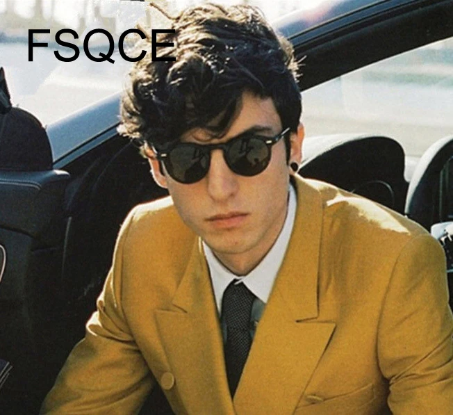 

Vintage New High Quality Brand Designer Round Small Sunglasses Men Retro Vintage Driving Sun Glasses Shades UV400 Jenner