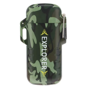 

Outdoor Use Waterproof Windproof Double Arc Pulse Plasma Cigarette Smoking Lighter USB Charging Electric Metal Lighter