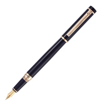 

Picasso Pimio 908 Century Pioneer Luxury Black and Gold Clip 0.5 Iridium Nib Fountain Pen with Original Gift Box Ink Metal Pens
