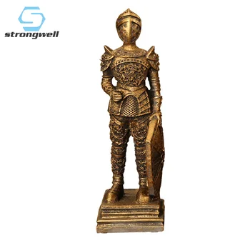 

Strongwell European Vintage Roman Soldier Statue Character Sculpture Handcraft Figurine Craft Office Home Decoration Gift