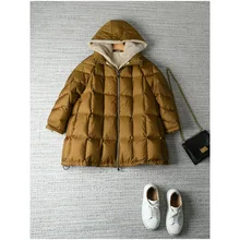 

2021 Autumn and Winter New Detachable Mink Fur Liner White Duck Down Thick Jacket High-end Boutique Splice Mink Collar Coat