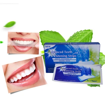 

Teeth Whitening Strips 14PCS Beautiful Tooth Paste Dissolved Tartar Remove Black Yellow Teeth Whitening Teeth Set