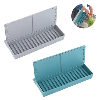 

Sink Splash Guard Splatter Guard with Suction Cup Drain Board Soap Sponge Holder Telescopic Detachable for Kitchen Bathroom