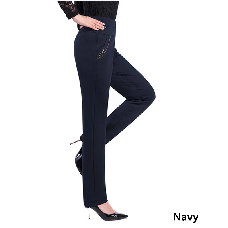 Осень-зима, женские штаны-шаровары, свободные, повседневные,, женские штаны с высокой талией, женские штаны для бега, женские штаны - Цвет: Navy