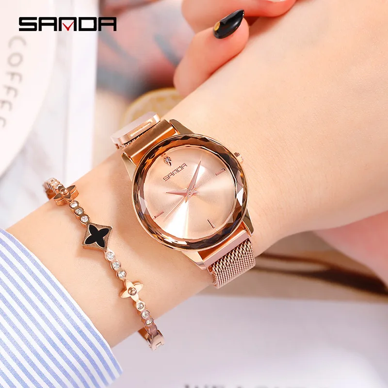 

2019 Female Watch Milan Mesh Belt Magnet Buckle Watch Solar System Watch Waterproof Relogio Feminino Quartz Luxury Ladies Watch